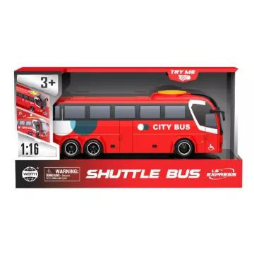 Játék busz fény- és hanghatásokkal, 1:16 - piros