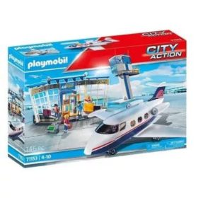   Playmobil Airport with Airplane and Control Tower Reptér repülővel és irányítótorony