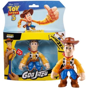 Toy Story 5 Goo Jit Zu Woody nyújtható figura