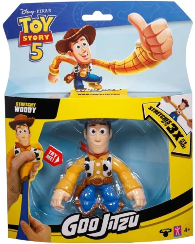 Toy Story 5 Goo Jit Zu Woody nyújtható figura