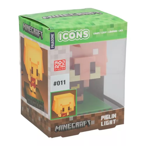 Minecraft malac ikon LED lámpa 11 cm