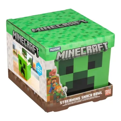 Minecraft Creeper snack tál streaminghez