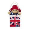 Paddington Bear Classic plüssfigura Union Jack ajándéktáskában 19 cm