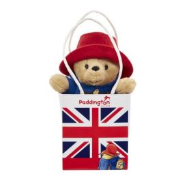   Paddington Bear Classic plüssfigura Union Jack ajándéktáskában 19 cm