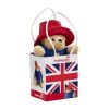 Paddington Bear Classic plüssfigura Union Jack ajándéktáskában 19 cm