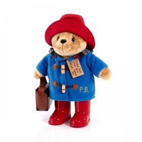   Paddington Bear Nagy klasszikus plüssfigura csizmával és bőrönddel 35 cm