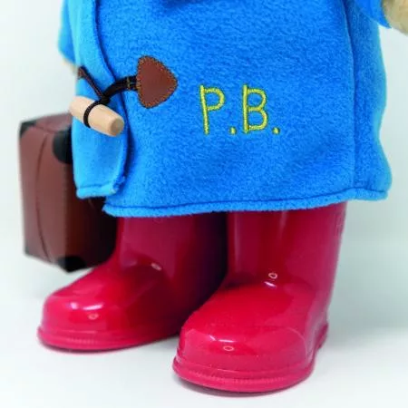 Paddington Bear Nagy klasszikus plüssfigura csizmával és bőrönddel 35 cm