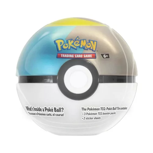 Pokémon TCG Poké Ball Tin Series 10 fém gyűjtődoboz 3 boosterrel