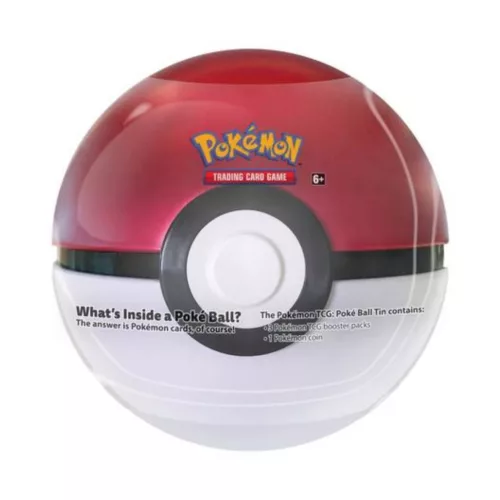 Pokémon TCG Poké Ball Tin Series 10 fém gyűjtődoboz 3 boosterrel