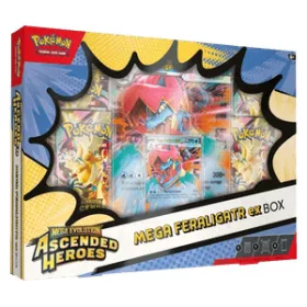   Pokémon Mega Feraligatr ex Box Ascended Heroes kártyacsomag