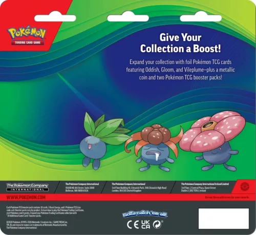 Pokémon TCG Enhanced 2 Pack Blister Oddish Gloom Vileplume