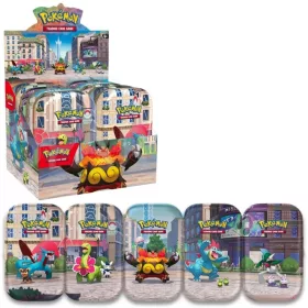   Pokémon TCG Lumiose City Mini Tin Display Box gyárilag fóliázott