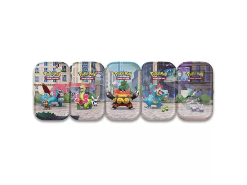 Pokémon TCG Lumiose City Mini Tin Display Box gyárilag fóliázott
