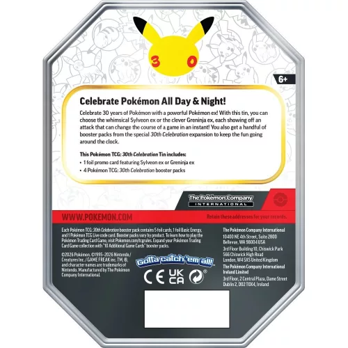 Pokémon TCG: 30th Celebration Ex Tin - Greninja