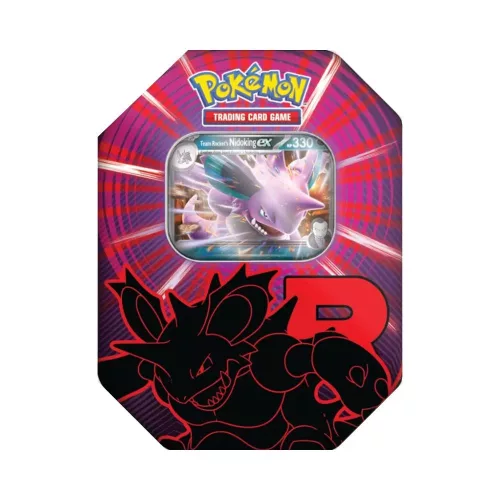 Pokémon TCG Team Rocket Tin gyűjtői fémdoboz