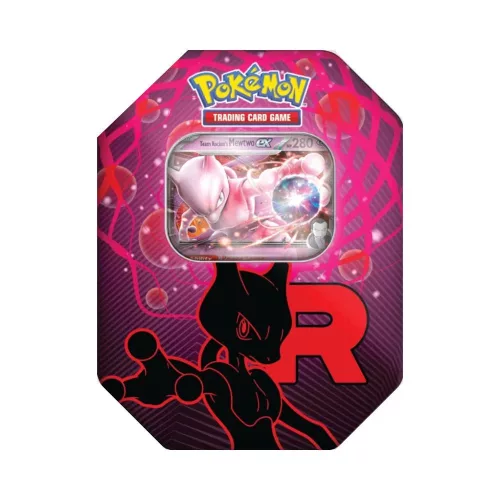 Pokémon TCG Team Rocket Tin gyűjtői fémdoboz