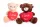 Berry Bear szívvel plüssmaci 100 cm – Óriás méret (1 db véletlenszerű)