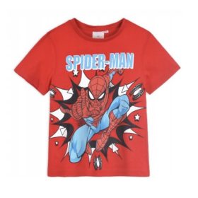 Pókember póló gyermekeknek - piros színben - 104 cm