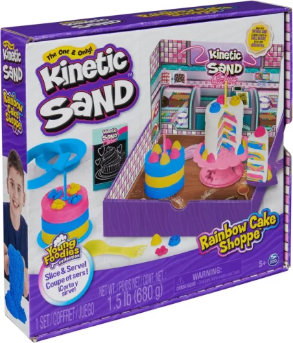 Kinetic Sand Rainbow Cake Shoppe tortakészítő szett 680 g