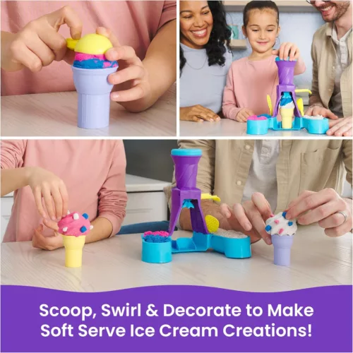 Kinetic Sand Soft Serve Station fagylaltkészítő 396 g