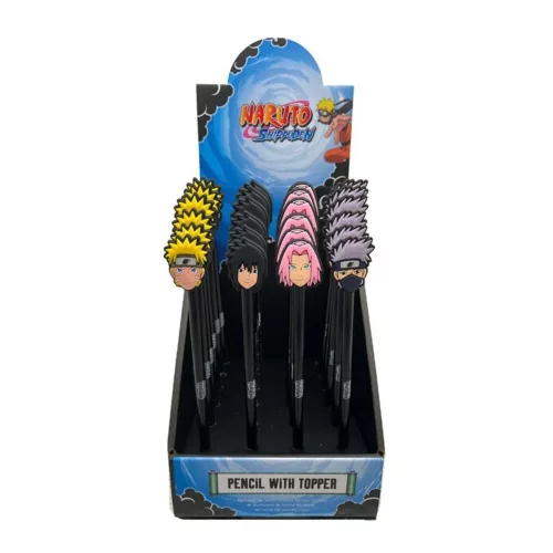 Naruto ceruza PVC topperrel 1 db