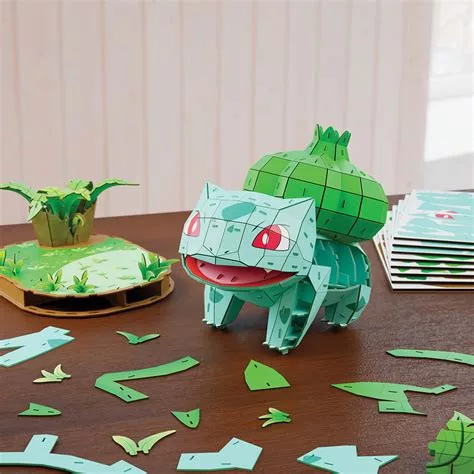 Pokémon Bulbasaur 4D Build 3D puzzle 195 db - Spin Master