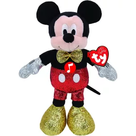 Mickey egér csillogó plüssfigura hanggal 30 cm