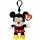 TY Disney Mickey Mouse plüss Clip 12 cm
