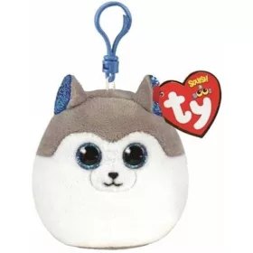 Ty Squishy Beanies plüss figura SLUSH, Clip 8,5 cm - husky 