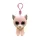 BOOS plüss figura FIONA, Clip 8,5 cm - rózsaszín macska 