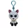 BOOS plüss figura ATLAS, Clip 8,5 cm - fehér-türkiz róka 