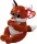 Ty Beanie Bellies plüss figura WITT, 15 cm - róka 
