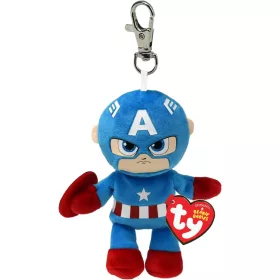   Beanie Babies plüss figura Marvel CAPTAIN AMERICA, Clip 8,5 cm 