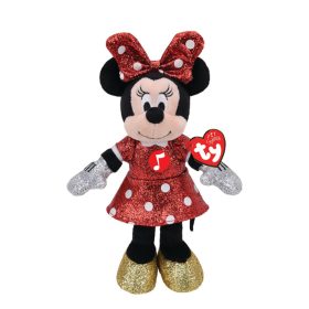   Beanie Babies plüss figura MICKEY ÉS MINNIE, 25 cm - csillogós Minnie hanggal