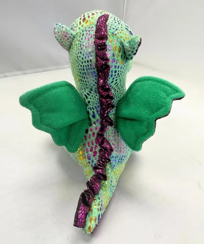 BOOS plüss figura CINDER, 15 cm - zöldsárkány