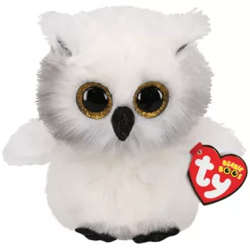 BOOS plüss figura AUSTIN, 15 cm - fehér bagoly