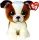 BOOS plüss figura HUGO, 15 cm - barna/fehérkutya