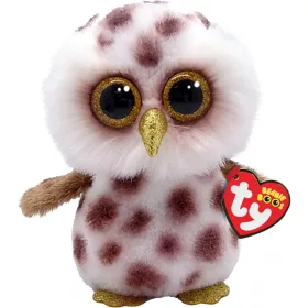 BOOS plüss figura WHOOLIE, 15 cm - fehér/barna bagoly 