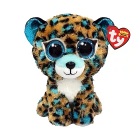 BOOS plüss figura COBALT, 15 cm - barna/kékleopárd