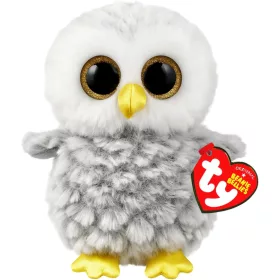 TY Beanie Boos Owlette fehér bagoly plüss 15 cm
