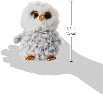 TY Beanie Boos Owlette fehér bagoly plüss 15 cm