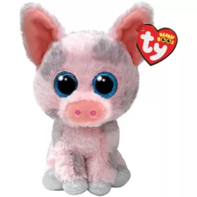 BOOS plüss figura HAMBONE, 15 cm - rózsaszínmalac
