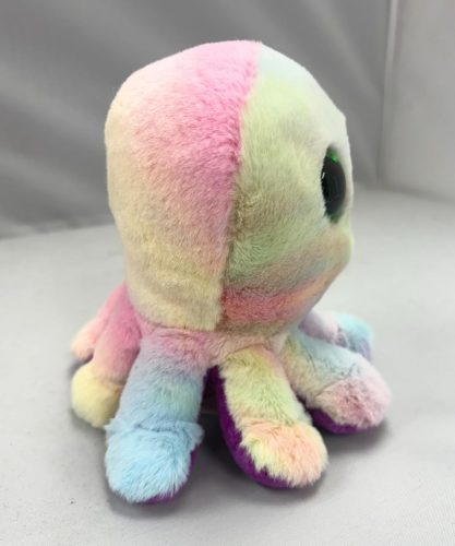 BOOS plüss figura BUBBLES, 15 cm - színespolip