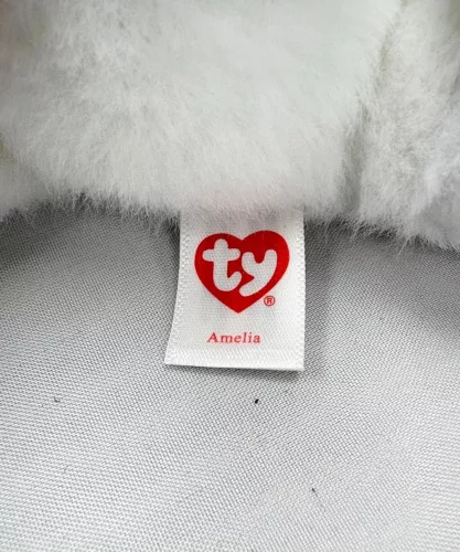 BOOS plüss figura AMELIA, 15 cm - fehérmacska