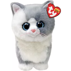 BOOS plüss figura FURLEY, 15 cm - szürke macska