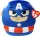 Ty Squishy Beanies párna alakú plüss figura Marvel CAPTAINAMERICA, 22 cm