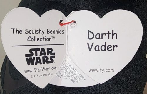 Ty Squishy Beanies párna alakú plüss figura Star Wars DARTH VADER. 22 cm