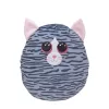 Ty Squishy Beanies párna alakú plüss figura KIKI, 22 cm - szürkemacska