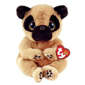   Ty Beanie Bellies plüss figura IZZY, 15 cm - barnakutyafeketefülekkel