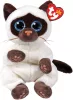 Ty Beanie Bellies plüss figura MISO, 15 cm - sziámi macska